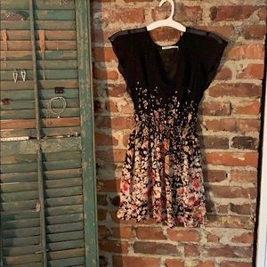 Black and floral dress
